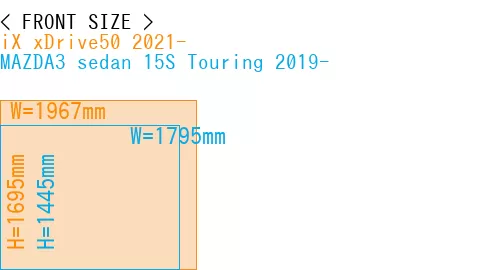 #iX xDrive50 2021- + MAZDA3 sedan 15S Touring 2019-